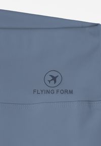 Renee - Jasnoniebieskie Szorty Bikery High Waist z Wyszczuplającym Pasem Briarrose. Okazja: na co dzień. Stan: podwyższony. Kolor: niebieski. Materiał: len. Styl: sportowy, casual #4