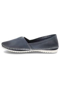 Niebieskie Baleriny Maciejka Wygodne Obuwie Damskie. Okazja: na co dzień. Kolor: niebieski. Materiał: skóra. Styl: casual, elegancki #3