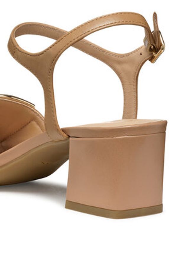 Geox Sandały D New Eraklia 50 D35RNB 000TU C5000 Beżowy. Kolor: beżowy. Materiał: skóra