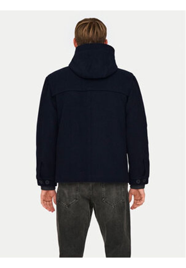 Only & Sons Kurtka zimowa Jules 22030865 Granatowy Regular Fit. Kolor: niebieski. Materiał: wełna, syntetyk. Sezon: zima