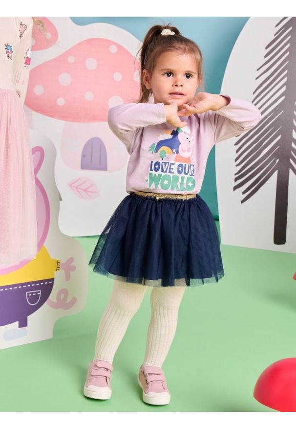 Sinsay - Spódnica tiulowa - granatowy. Kolor: niebieski. Materiał: tiul