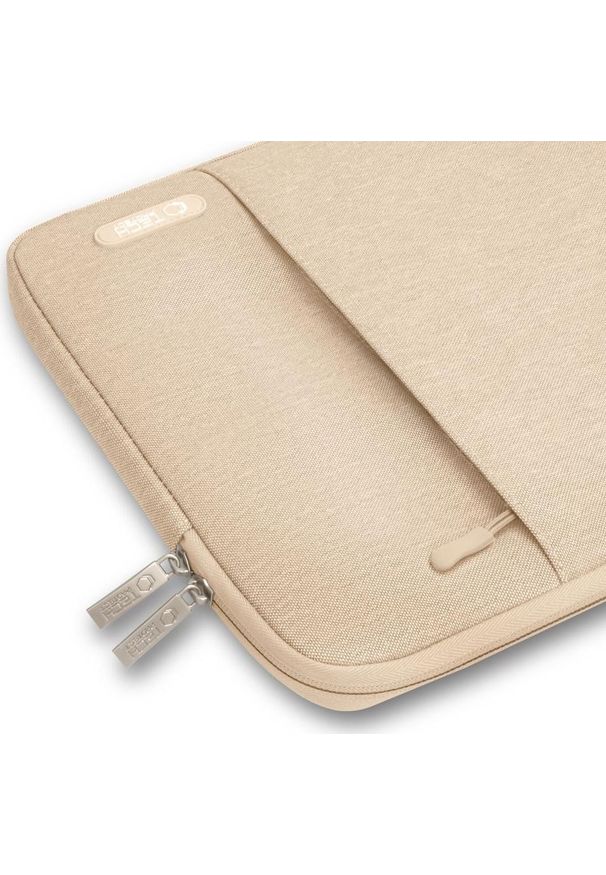 TECH-PROTECT - Wsuwka Tech-Protect Sleevy 15''-16'' beżowy. Kolor: beżowy. Materiał: poliester, polar, materiał, tkanina. Styl: elegancki, biznesowy, casual