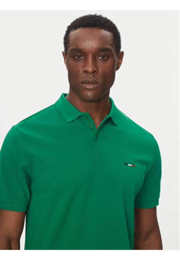 Hechter Paris Polo Pique H-Eco 74004 151902 Zielony Regular Fit. Typ kołnierza: polo. Kolor: zielony. Materiał: bawełna