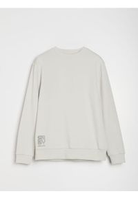 Sinsay - Bluza crewneck z napisem - kremowy. Kolor: kremowy. Wzór: napisy