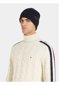 TOMMY HILFIGER - Tommy Hilfiger Czapka Uptown Wool Beanie AM0AM11483 Czarny. Kolor: czarny. Materiał: bawełna #4