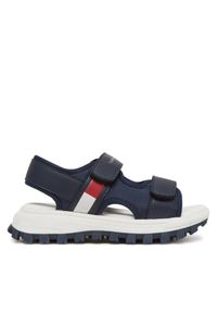 TOMMY HILFIGER - Sandały Tommy Hilfiger. Kolor: niebieski