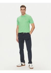 Lacoste Polo L1212 Zielony Regular Fit. Typ kołnierza: polo. Kolor: zielony. Materiał: bawełna #5