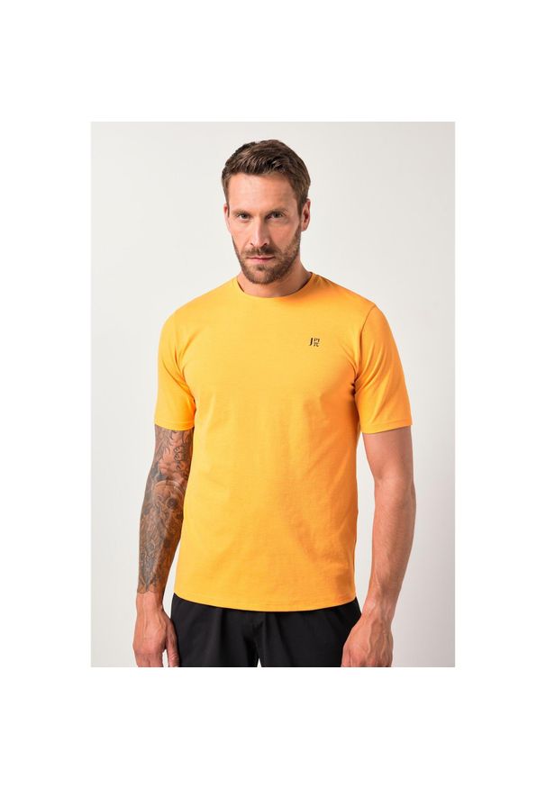 JAY-PI - Męska Koszulka funkcyjna fitness rękaw 1/2 szybkoschnący do roz. 7 XL. Kolekcja: plus size. Kolor: wielokolorowy, żółty, pomarańczowy. Materiał: poliester, materiał. Sport: fitness