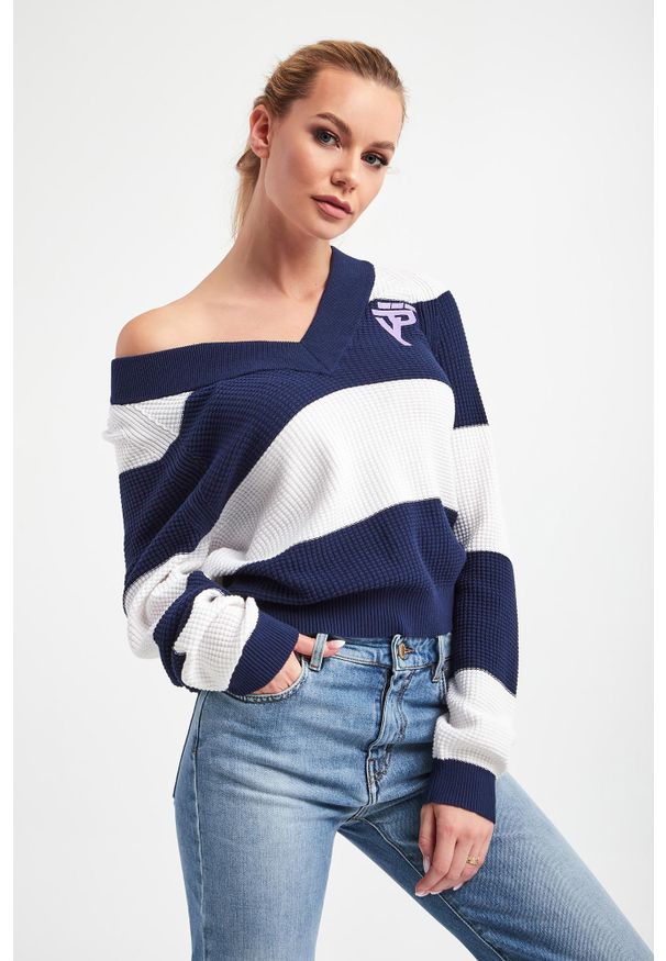Ice Play - Sweter ICE PLAY. Materiał: prążkowany. Wzór: nadruk, paski