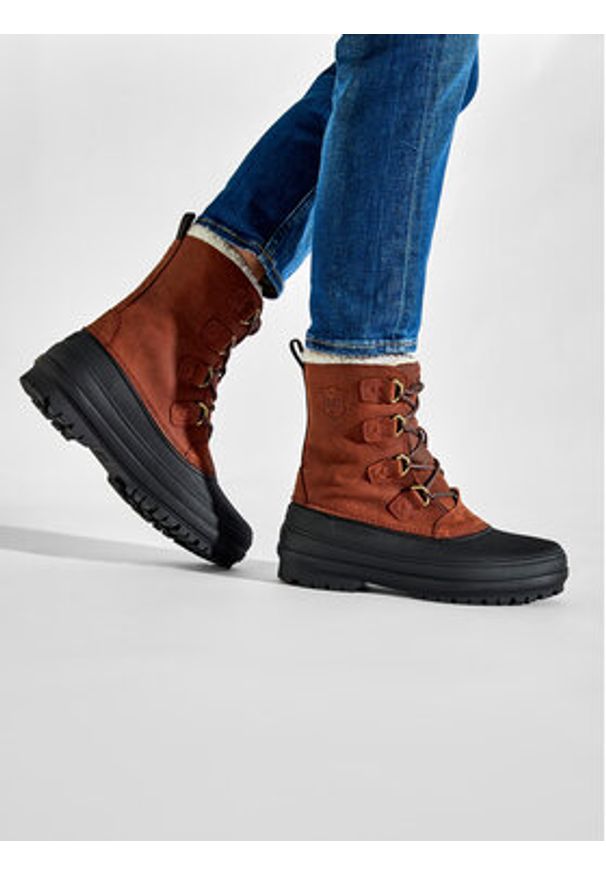 Helly Hansen Śniegowce Varanger Primaloft 11630 746 Brązowy. Kolor: brązowy. Materiał: nubuk, skóra