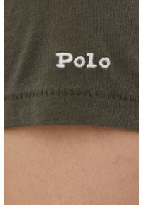 Polo Ralph Lauren t-shirt bawełniany 211847076005 kolor zielony. Typ kołnierza: polo. Kolor: zielony. Materiał: bawełna. Długość rękawa: krótki rękaw. Długość: krótkie. Wzór: nadruk #4