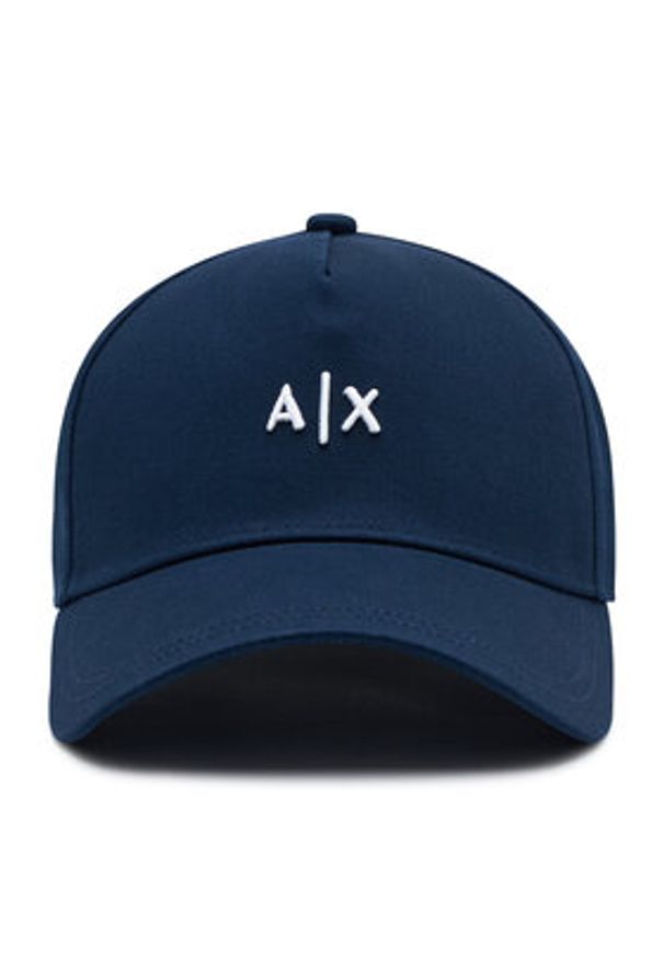 Armani Exchange Czapka z daszkiem 954112 CC571 37735 Granatowy. Kolor: niebieski. Materiał: materiał