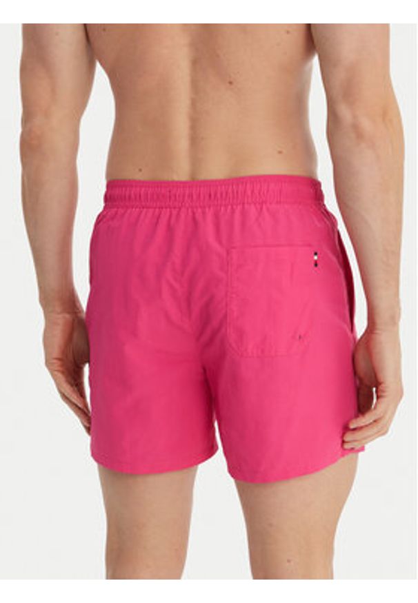 TOMMY HILFIGER - Tommy Hilfiger Szorty kąpielowe UM0UM03477 Różowy Regular Fit. Kolor: różowy. Materiał: syntetyk