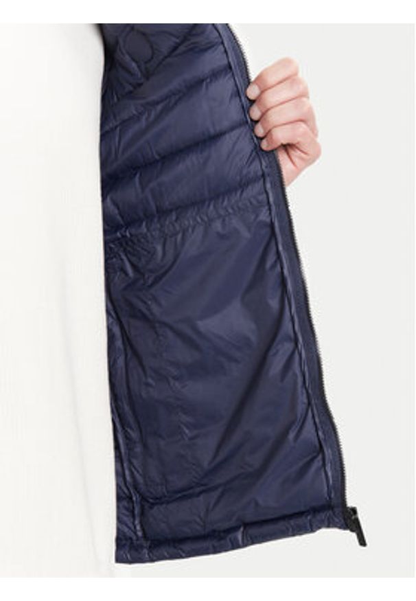 Karl Lagerfeld - KARL LAGERFELD Kurtka puchowa 505710 551590 Granatowy Regular Fit. Typ kołnierza: dekolt w karo. Kolor: niebieski. Materiał: syntetyk