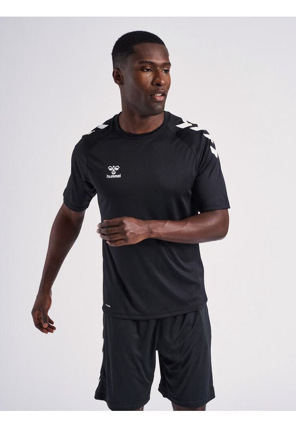 Koszulka sportowa męska Hummel Core XK Poly T-Shirt S/S. Kolor: czarny