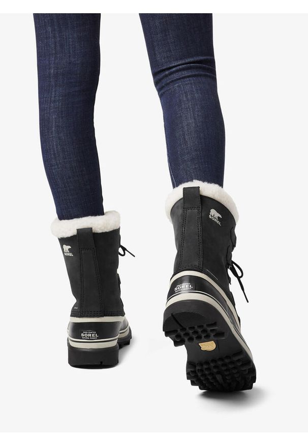 sorel - Buty zimowe damskie Sorel Caribou. Kolor: czarny. Sezon: zima