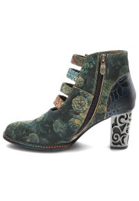 Zielone Botki Laura Vita Eleganckie Buty Damskie. Kolor: zielony. Styl: elegancki #7