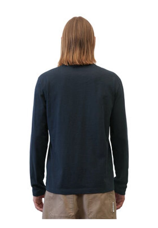 Marc O'Polo Longsleeve 322219852284 Niebieski Regular Fit. Typ kołnierza: polo. Kolor: niebieski. Materiał: bawełna. Długość rękawa: długi rękaw