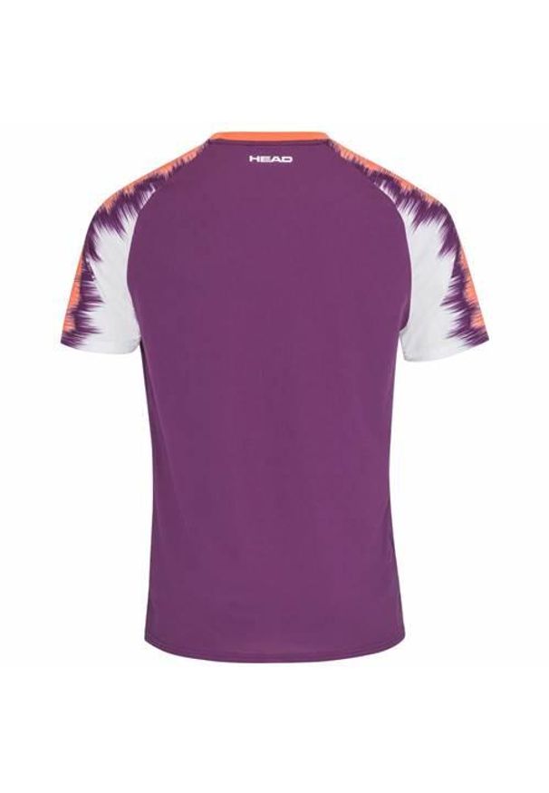 Head - T-shirt męski TOPSPIN. Kolor: fioletowy. Materiał: poliester