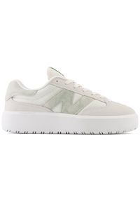 Buty unisex New Balance CT302CTB – białe. Okazja: na co dzień. Kolor: biały. Materiał: guma, materiał, skóra, syntetyk. Szerokość cholewki: normalna. Obcas: na platformie