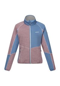 Regatta - Polar damski Lindalla VII pełen suwak. Kolor: szary, niebieski, wielokolorowy. Materiał: polar. Sport: turystyka piesza #1