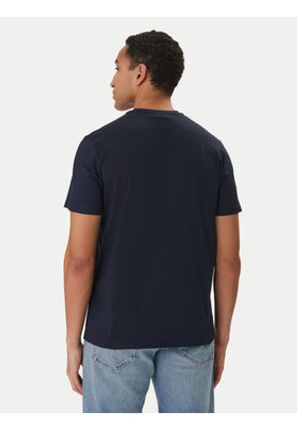 Calvin Klein Jeans T-Shirt Classic Monogram LV04RD254G Granatowy Regular Fit. Kolor: niebieski. Materiał: bawełna