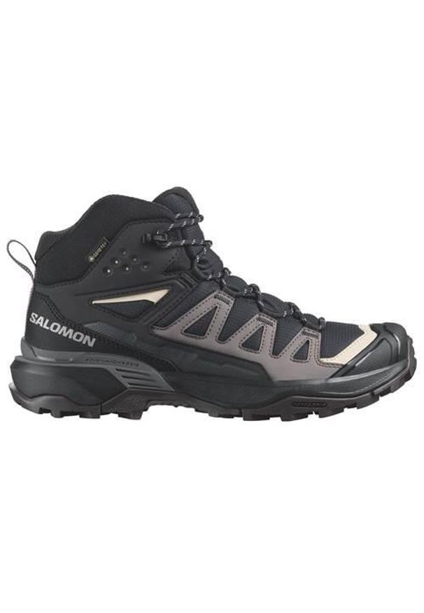 salomon - Buty trekkingowe damskie Salomon X Ultra Mid 360 Gtx Gore-tex. Wysokość cholewki: za kostkę. Zapięcie: sznurówki. Kolor: czarny. Materiał: materiał. Szerokość cholewki: normalna. Styl: sportowy