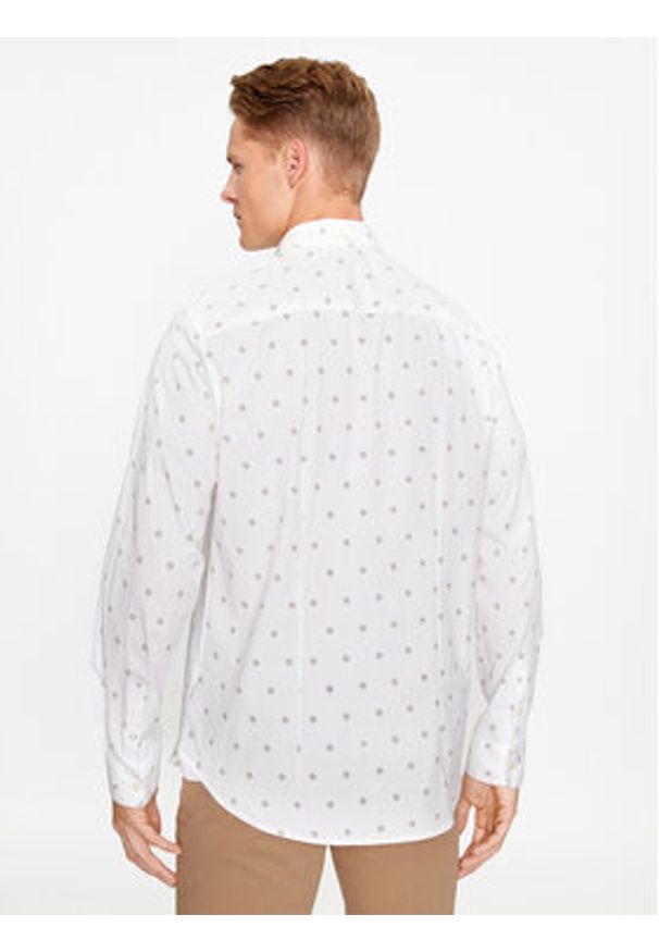 Guess Koszula M3YH35 W8BX1 Biały Slim Fit. Kolor: biały. Materiał: bawełna