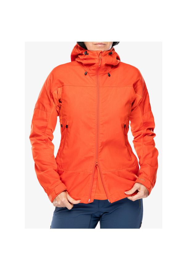 Fjällräven - Kurtka górska damska Fjallraven Abisko Lite Trekking Jacket. Kolor: pomarańczowy. Sport: turystyka piesza