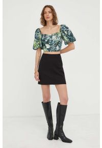 GESTUZ - Gestuz spódnica Paula kolor czarny mini ołówkowa. Kolor: czarny. Materiał: tkanina, poliester #2