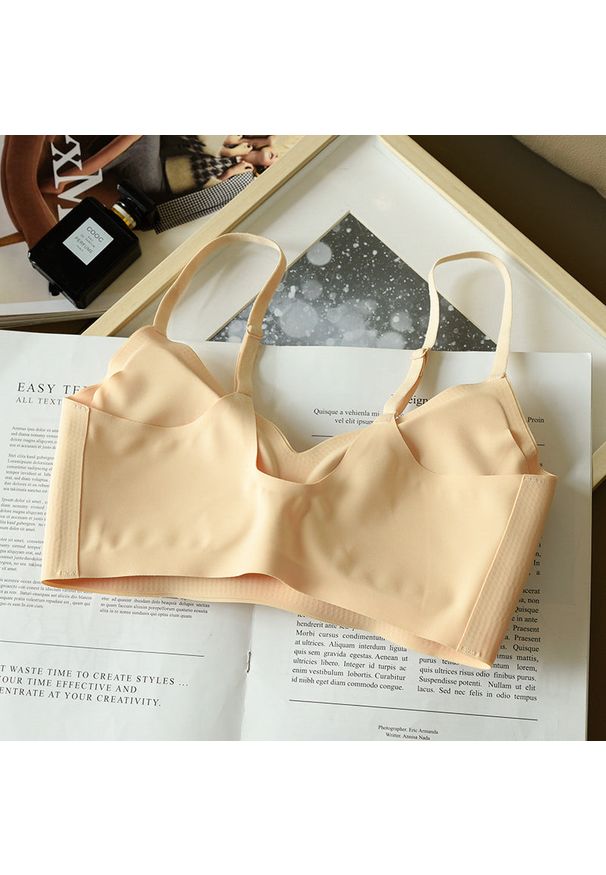 Intica - Biustonosz piankowy bez fiszbin z regulowanymi ramiączkami Anastassiya. Kolor: zielony. Materiał: materiał