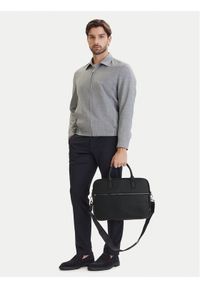 TOMMY HILFIGER - Tommy Hilfiger Torba na laptopa Th Woven Computer Bag AM0AM14094 Czarny. Kolor: czarny. Materiał: skóra #1