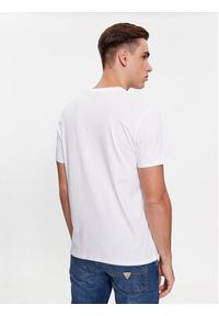 Guess T-Shirt M4RI62 K9RM1 Biały Slim Fit. Kolor: biały. Materiał: bawełna #4