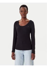 Tommy Jeans Bluzka DW0DW20921 Czarny Regular Fit. Kolor: czarny #1