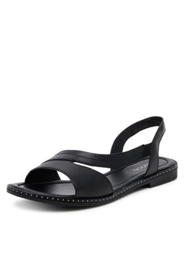 Lasocki Sandały WI23-FOXI-95 Czarny. Kolor: czarny. Materiał: skóra