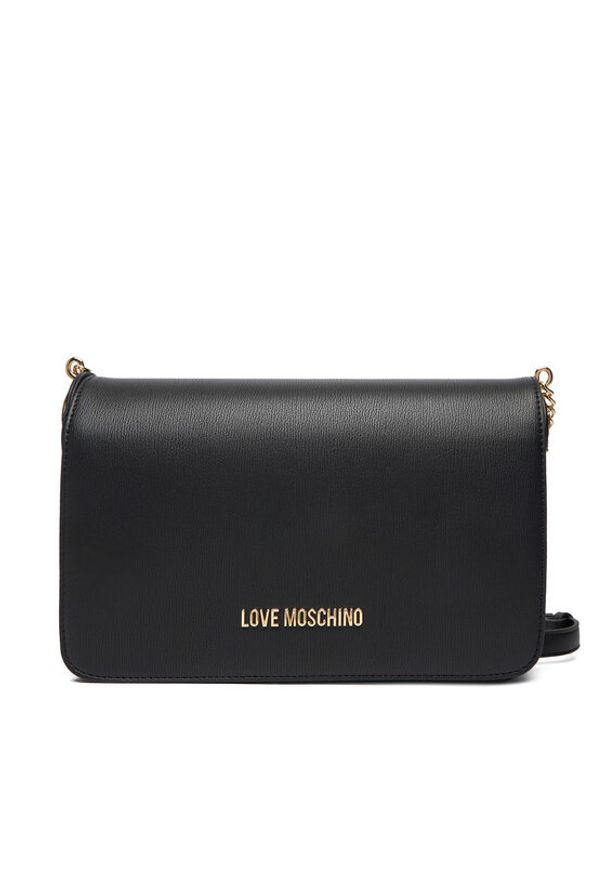 Love Moschino - LOVE MOSCHINO Torebka JC4373PP0NKF0000 Czarny. Kolor: czarny. Materiał: skórzane