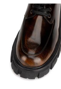 Badura Półbuty ELANA-01W1-001 Brązowy. Kolor: brązowy. Materiał: lakier, skóra #2