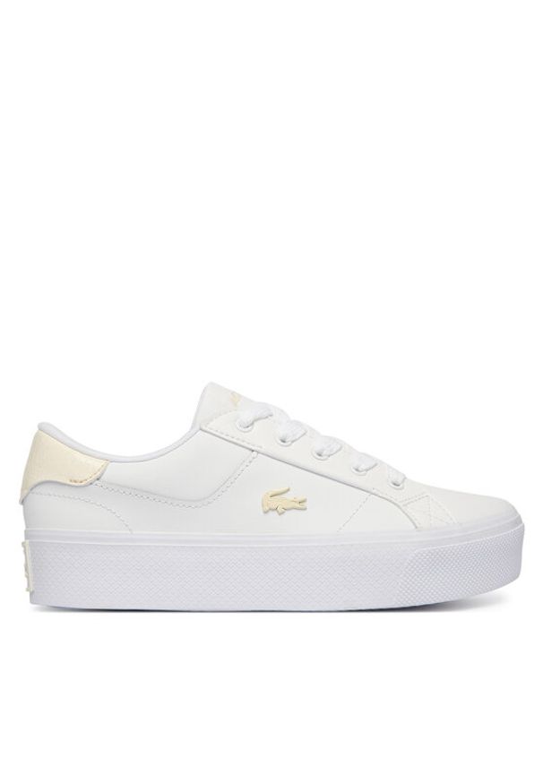 Lacoste Sneakersy Ziane Platform 50CFA0033 Biały. Kolor: biały. Materiał: skóra. Obcas: na platformie