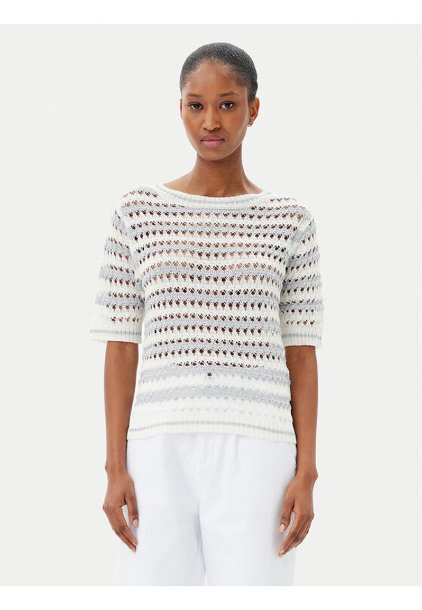 Artigli - ARTIGLI Sweter ACMA001895 260 Biały Regular Fit. Kolor: biały. Materiał: syntetyk