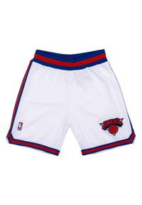 Mitchell & Ness - Szorty New York Knicks Authentic 1993/94. Kolor: biały. Materiał: poliester. Sport: koszykówka #1