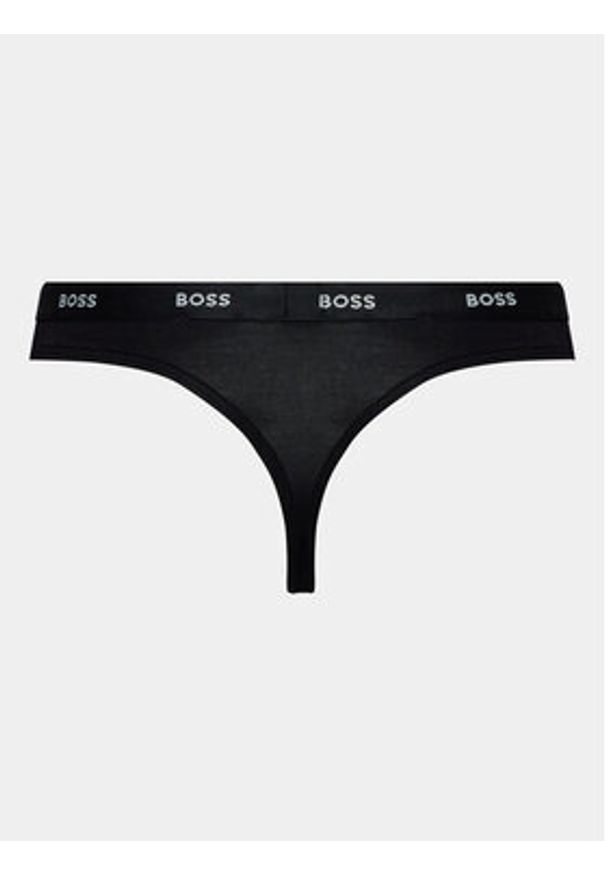 BOSS - Boss Stringi 50502752 Czarny. Kolor: czarny. Materiał: wiskoza