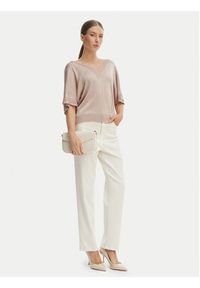 Morgan Bluzka 241-MCHRIS Beżowy Relaxed Fit. Kolor: beżowy. Materiał: wiskoza #4