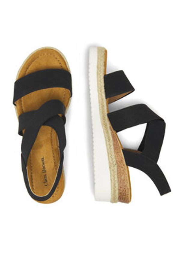 Clara Barson Espadryle AUSSIE WS2189-26 Czarny. Kolor: czarny. Materiał: materiał
