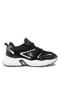 Calvin Klein Jeans Sneakersy Retro Tennis Su-Mesh wN YW0YW00891 Czarny. Kolor: czarny. Materiał: materiał #1