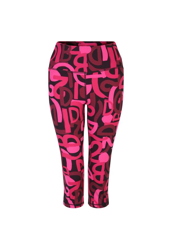 DARE 2B - Damskie legginsy sportowe 3/4 Influential. Kolor: różowy. Materiał: elastan, poliester. Sport: fitness