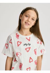 Reserved - Świąteczny t-shirt z nadrukiem - wielobarwny. Materiał: bawełna. Wzór: nadruk. Styl: wizytowy