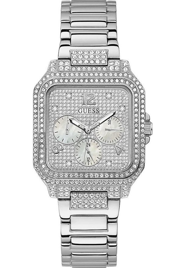 Zegarek Guess Zegarek damski Guess GW0472L1 CYRKONIE srebrny. Kolor: srebrny