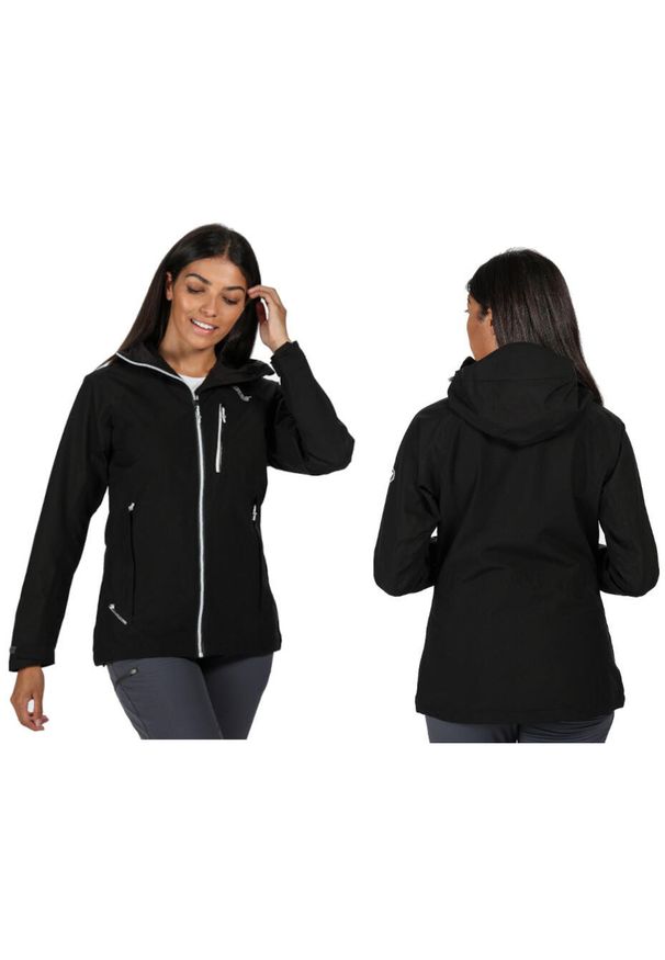 Kurtka trekkingowa dla kobiet Regatta Birchdale. Kolor: czarny. Sport: turystyka piesza