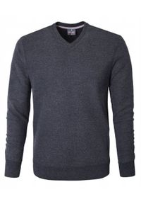 Wygodna Bawełniana Bluza - Pako Jeans - Grafitowa. Kolor: szary. Materiał: poliester, bawełna