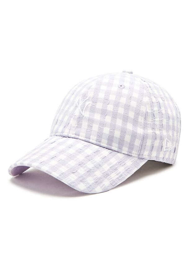 New Era Czapka z daszkiem Gingham 9Twent 60358047 Fioletowy. Kolor: fioletowy. Materiał: materiał, bawełna